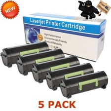 5 PK Black Toner for Lexmark 50F1U00 MS510dn MS610dn MS610de MS610dtn MS610dte picture