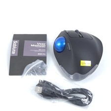SABLUTE MAM1 Pro Ergonomic Wireless Trackball Mouse Bluetooth USB Rechargeable picture