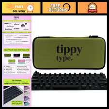 Matte Black Raised Laptop Keyboard Cover - Perfect for Long Nails, Durable & Sty picture