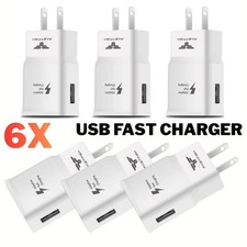 6Pcs For Samsung S25 S24 S23 S22 S21 Fast Charger Plug USB Power Adapter Block  picture