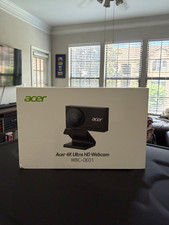 Acer 4K Ultra HD Webcam Built-In Microphone Black 4K Max Res WBC-0E01 picture