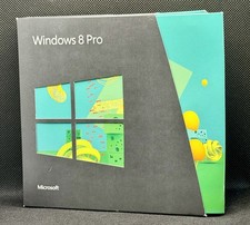 Microsoft Windows 8 Pro Retail 32 & 64 Bit DVD Discs w/ Product Key Pre-Owned picture