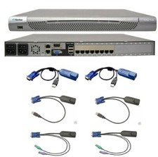 Raritan KX2-108 DKX2-108 8 Port KVM IP Switch 2 D2CIM-VUSB 2 DCIM-USB 2 DCIM-PS2 picture