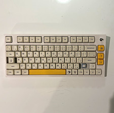 EPOMAKER TH80 Pro Wireless Mechanical RGB Keyboard, White/Yellow Japanese QWERTY picture