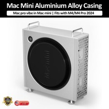 Mac Mini 2024 M4 / M4 Pro Aluminum Alloy Vertical Casing Cooling Stand For Apple picture