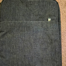 Gray Padded Polyester Sleeve Case 15 in Laptop Zipper Closure Universal picture