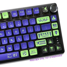 NEON GENESIS EVANGELION EVA-01 Mecha-01 Keycaps PBT ASA for Mechanical Keyboard picture