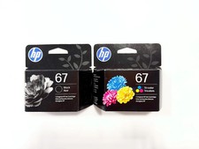 HP #67 Combo Ink Cartridges 67 Black & Color NEW GENUINE 3YP29AN picture