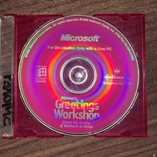 Microsoft Greetings Workshop Hallmark Quality CD Software (1996) Windows 95 picture