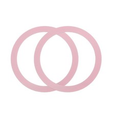 2Pcs Magnetic Adapter Ring, Magnetic Wireless Charger Conversion Kit, Pink picture