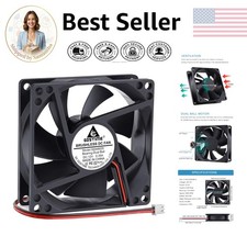 Versatile 4500RPM Cooling Fan - 12V Dual Ball Bearing Fan for Reliable Cooling picture