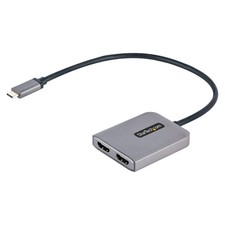 StarTech USB-C Multi-Monitor MST Hub, Dual 4K 60Hz HDMI, HDR, 2x Black picture