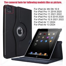 For iPad 10.2 9th 8th 7th Generation 360 Rotating Leather Smart Stand Case Cover picture