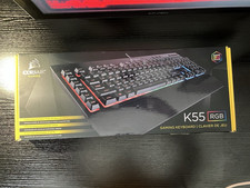 (Used) Corsair K55 RGB Wired Gaming Keyboard w/ Wrist Rest picture