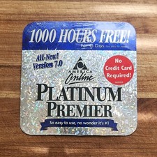 America Online AOL Platinum Premier Version 7.0 CD Software - 1000 Hours Free picture