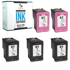 5-Pack Compatible HP 67 Printer Ink Cartridges for ENVY 6010e 6454e 6065e 6066e picture
