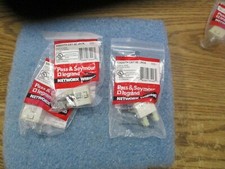 Lot of Pass & Seymour Legrand: S58-I Smooth Cat 5E Jacks. Qty. 3. New Old  picture