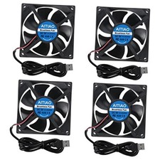 4PCS 9225 USB Fan 92mm x 25mm 5V DC Brushless Cooling Fan Quiet USB 9225 DC 5V picture