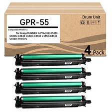 4 Pack GPR-55 GPR55 Drum Unit Use for ImageRUNNER Advance C5535 C5535i C5540 picture