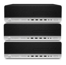 Lot of 3 HP EliteDesk 800 G3 SFF Computer Core i5 8GB Ram 128GB SSD Windows 11 picture