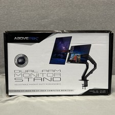 DUAL ARM MONITOR DESK MOUNT BRACKET SPRING Assist Heavy Duty FOR 17-27” Monitors picture