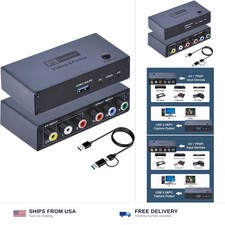 2026 Upgraded VHS RCA YPbPr to Digital Converter, 1080P 60Hz Component Compos... picture