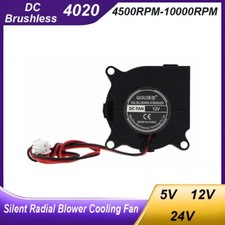Silent 4020 Radial Blower Cooling Fan DC Brushless 5V 12V 24V For 3D Printer picture