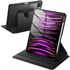 JETech Rotating Case for iPad Pro 11-Inch 2022/2021 with Pencil Holder picture