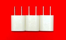 Lot of 3 Apple A1385 A1265 5W USB Power Adapter for iPhone & iPod - White picture