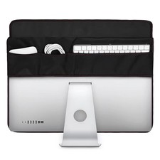 Monitor Dust Cover for iMac 27 inch PU Leather Anti-Static 27inch, Black picture