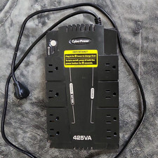 CyberPower SE425G 425VA/255W UPS 8-Outlet 890J Surge Alarm Black NEMA 5-15P picture