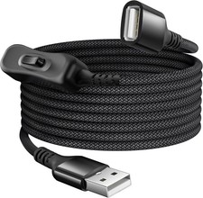 Itramax USB On Off Switch Cable 10FT,Inline Power USBA 10FT, Black  picture