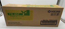 Genuine Kyocera Mita TK-857Y (TK857Y) Yellow Toner Cartridge Kit, OEM picture