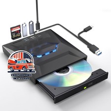Unidad externa de CD/DVD, unidad óptica 5 en 1, amplia compatibilidad, NUEVO US picture