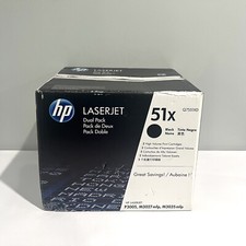 HP 51X Q7551XD Black Genuine Toner Dual Pack LaserJet P3005, M3027 mfp, p3035mfp picture