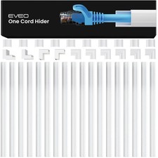 EVEO Cable Hider - One Cord 300” Cover Wall Small, White  picture