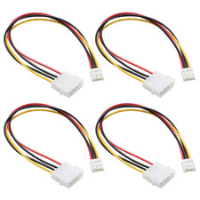 4 Pack Molex to Floppy Adapter 4 Pin IDE to 4P FDD Hard Drive Power Supply Cable picture