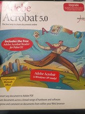 Vintage Adobe Acrobat 5.0 Big Box Software Set Windows XP Ready picture