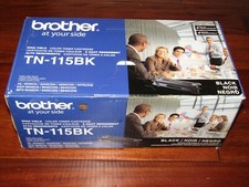 Brother TN-115BK High Yield Black Toner GENUINE NEW FACTORY SEALED picture