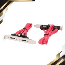 2 Pcs Dual Port Serial Cable to Bracket Connector Adapter Cable picture