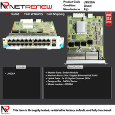 J9536A  HP 20-port Gig-T PoE+/4-port SFP v2 Module - Tested picture