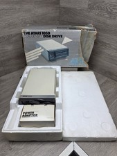 Vintage Atari 1050  Floppy Disk Drive w/Power Supply & SIO Cable Untested READ picture