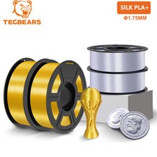 TECBEARS Silk PLA Filament 1.75mm 4KG Shiny Silk 3D Printer PLA Filament Neatly picture