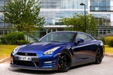 Cars nissan gt r track edition coupe Desk Mat Stitched picture