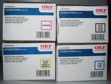 4 Genuine Oki Okidata C9300 C9500 printer 41963604 41963603 41963602 41963601 picture