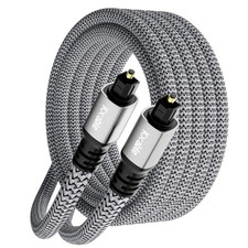 Optical Audio Cable 20 Ft Digital Audio Cable Toslink Fiber Optic Cord nylon Br picture