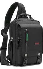 Black NICGID Sling Bag Chest Shoulder Backpack 13.3 Crossbody Messenger picture
