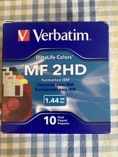 Verbatim DataLife Colors MF 2HD Formatted IBM 1.44 MB 9 Pack 3.5 Floppy disk picture