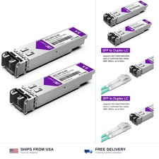 1000BASE-SX SFP Transceiver, 1.25G SFP to LC Multimode Fiber Module Compatibl... picture