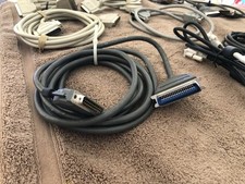 VINTAGE COMPUTER CABLES/ADAPTERS/PRINTER CABLES-LOT OF  (9) NINE picture